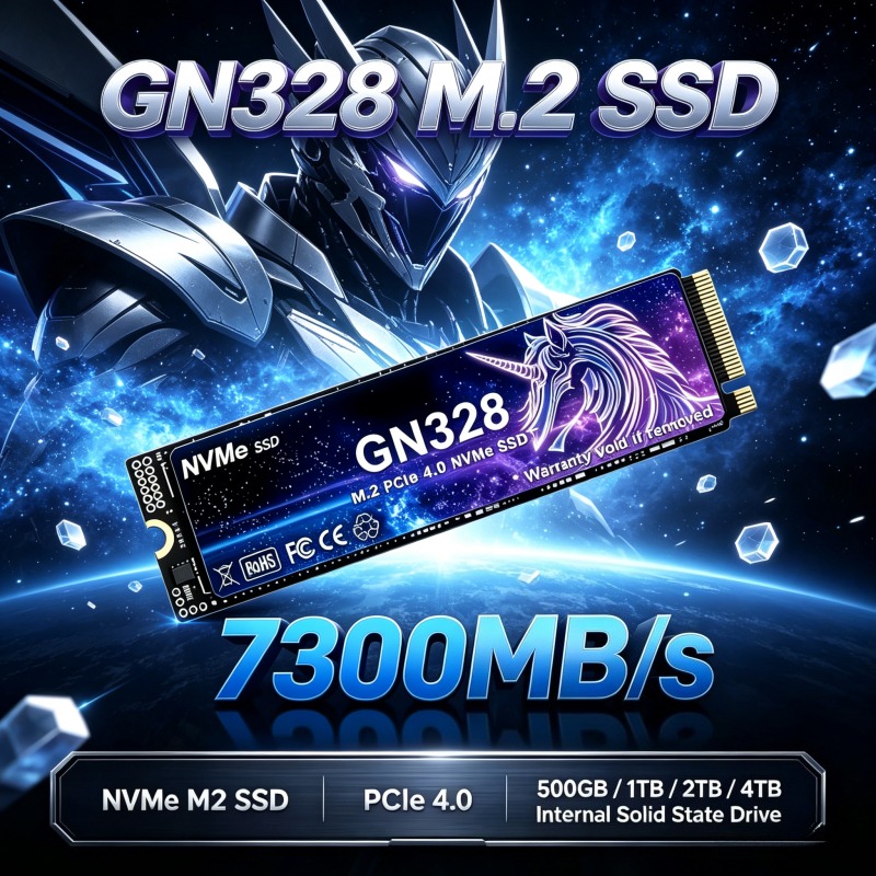 M.2 Nvme 4Tb Pcie 4.0 Ssd - NOVO SSD GN328 M2, disco rígido