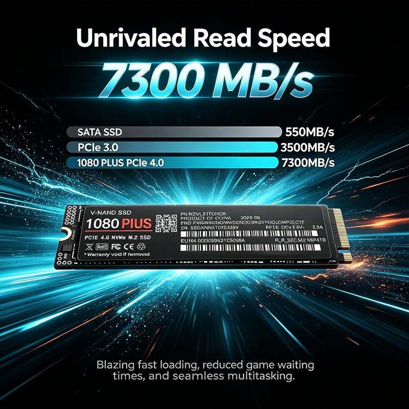 SSD Interno 1080 Plus M.2 NVMe - M.2 Nvme 4Tb Pcie 4.0 Ssd avaliação e preço